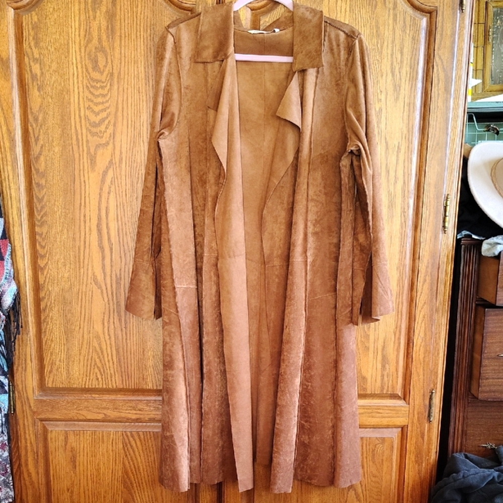 Soft Surroundings Vegan Suede Women's Coat PXL